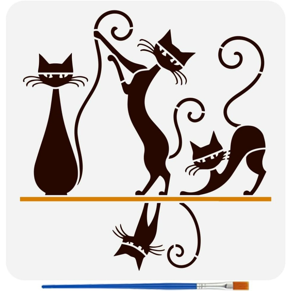 Geometric Cat Pattern Painting - Photography Geometry 评论和价格