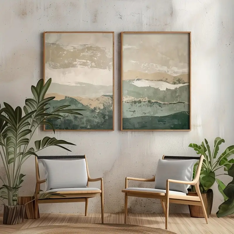 2pcs/set Wabi Sabi Abstract Ge - Photography Geometry 评论和价格