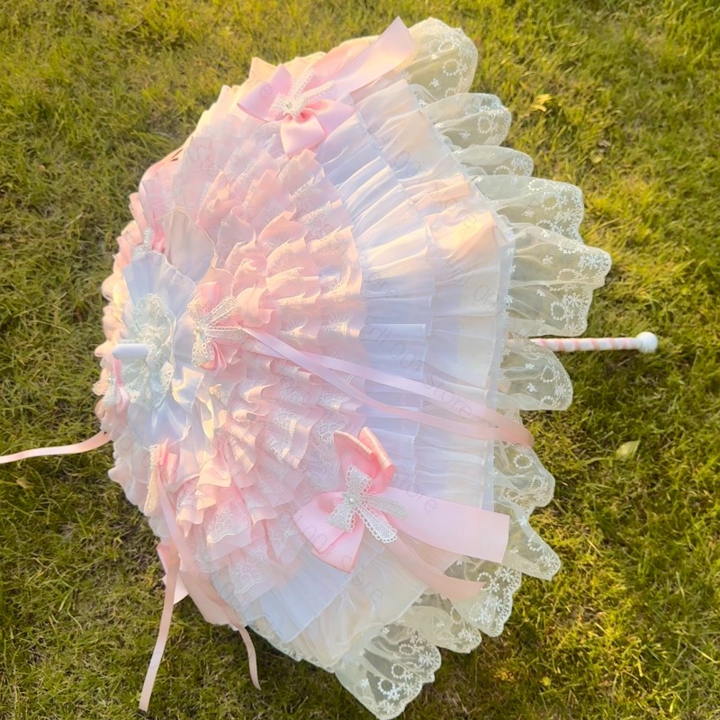 Pink White Butterfly Umbrella  - Photography Umbrella 评论和价格