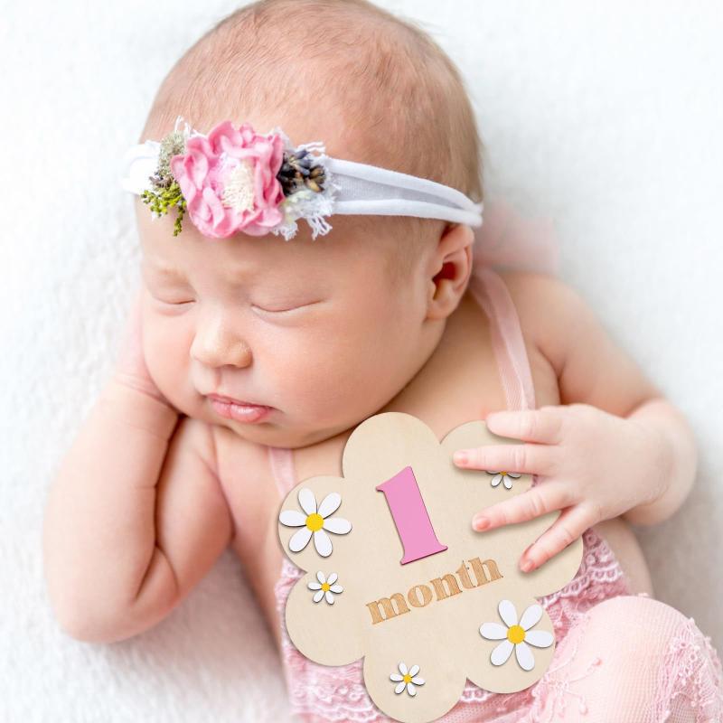 [J] Wooden Baby Monthly Milest - Photography Cheat Sheet 评论和价格