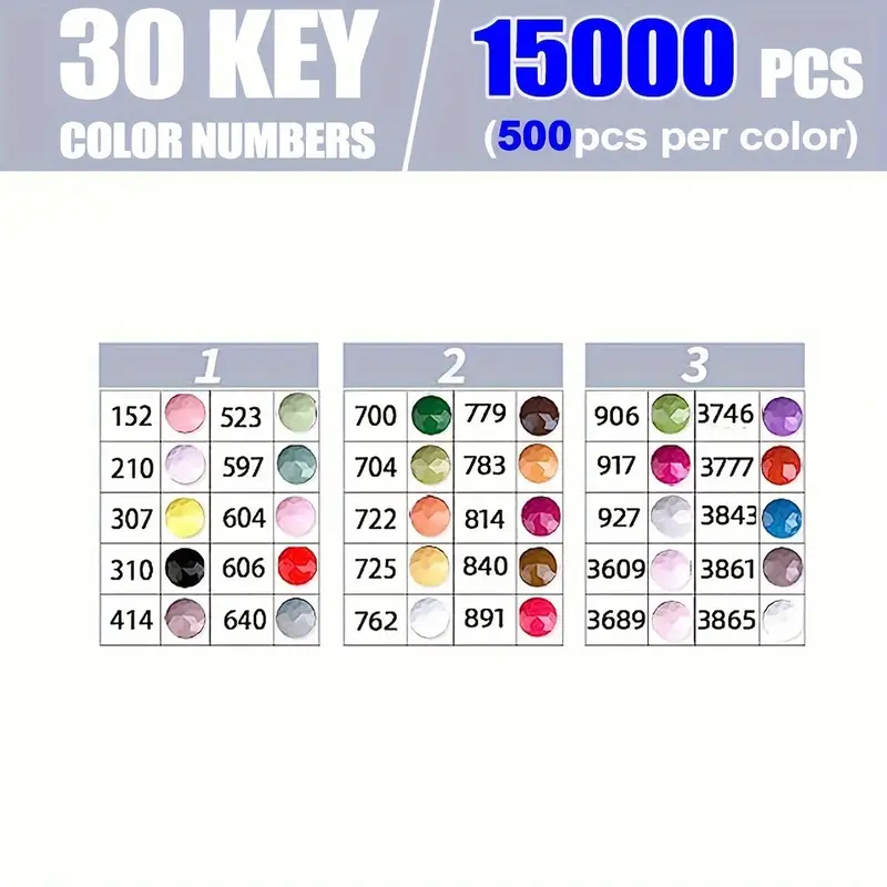 30 Vivid Colored Diamond Paint - Photography Design 评论和价格