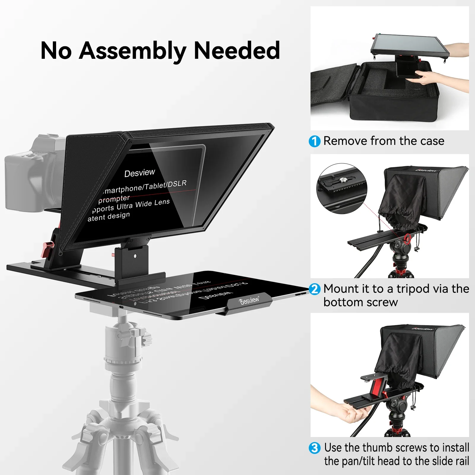 Desview P13 Portable Telepromp - Photography Prompt 评论和价格