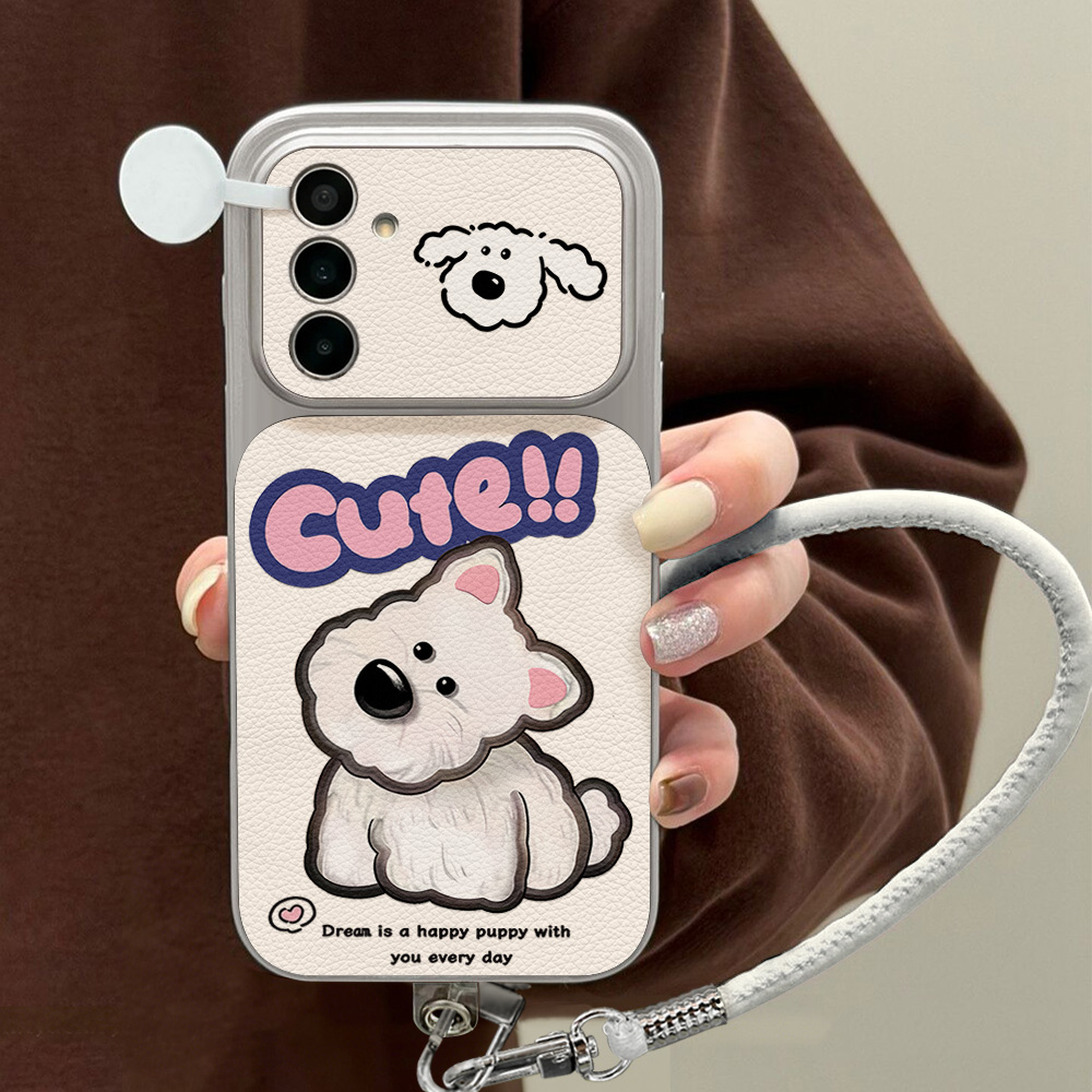 Cute Cartoon Dog Lanyard Phone - Camera Wrist Strap 评论和价格