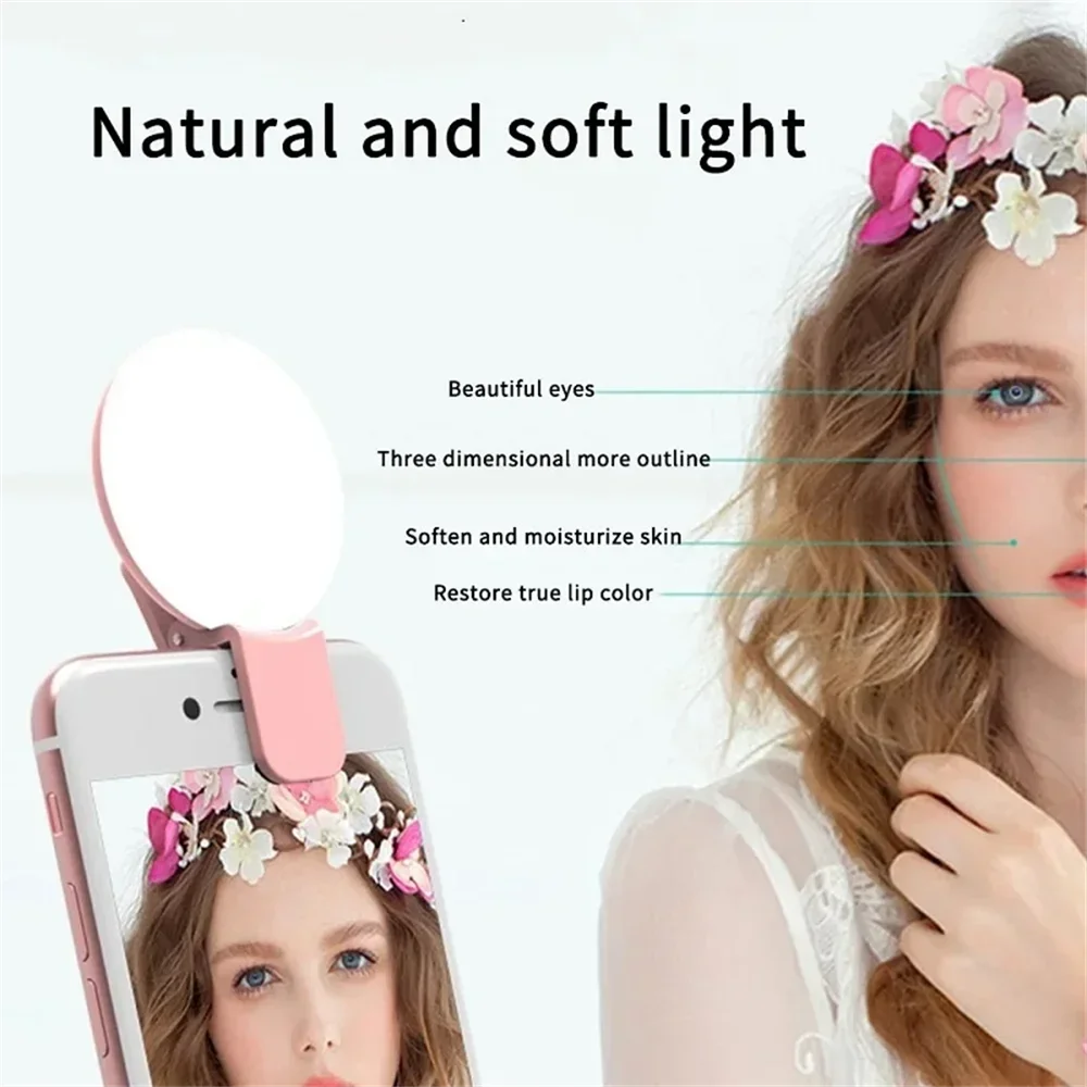 Mini Portable Selfie Ring Ligh - Photography Videos Free 评论和价格