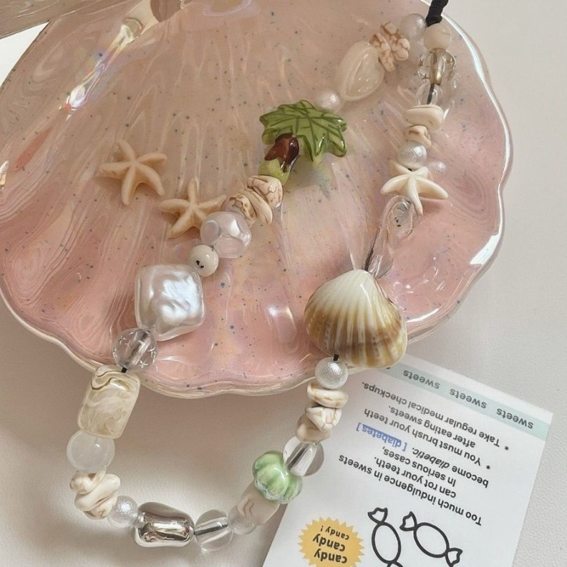 Summer Seashell Beaded Phone S - Camera Wrist Strap 评论和价格