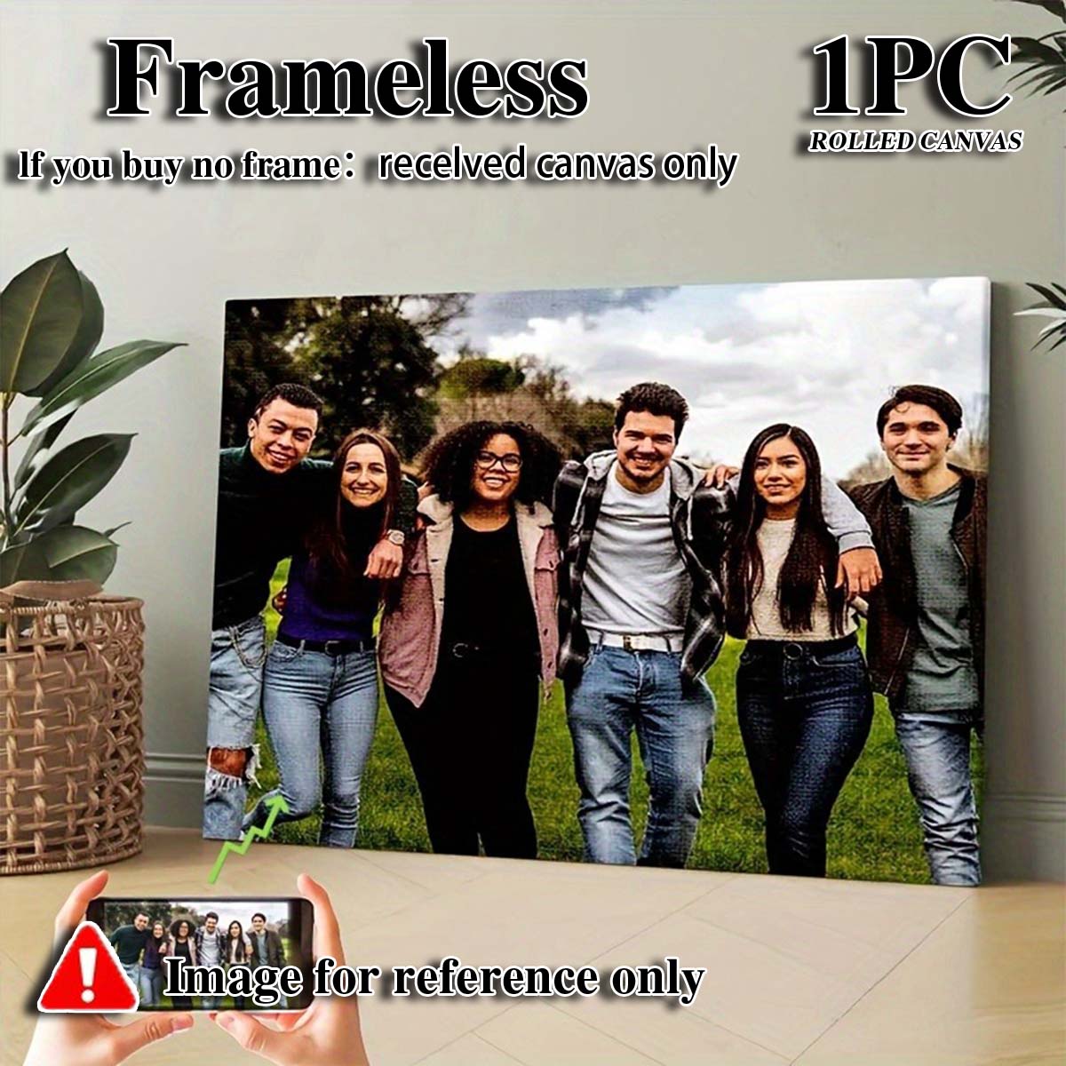 Custom 2D Photo Canvas Wall Ar - Photographic Memory 评论和价格