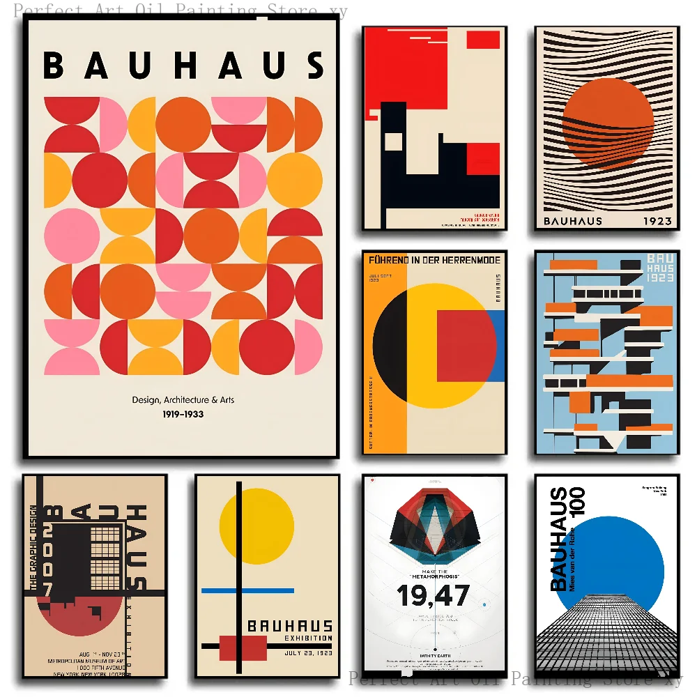 1PC Bauhaus Modern Simplicity  - Photography Geometry 评论和价格