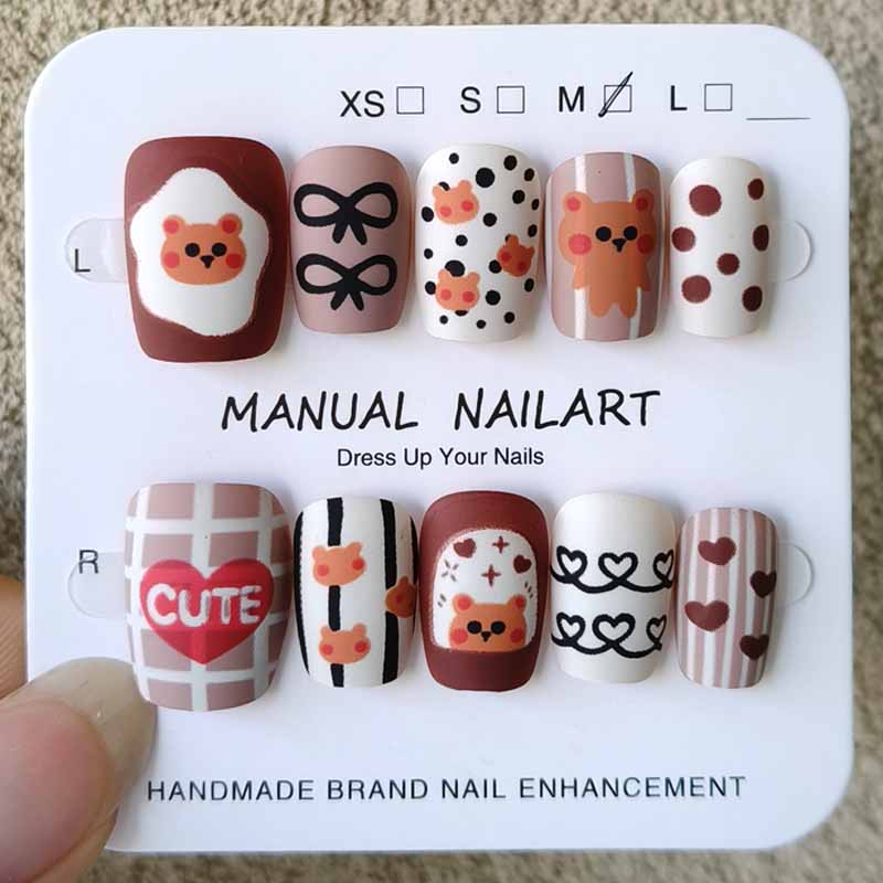 10Pcs Autumn and Winter Nail A - Photography Design 评论和价格