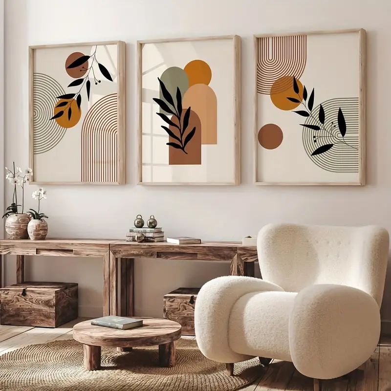 3pcs Bohemian-style Plant Geom - Photography Geometry 评论和价格