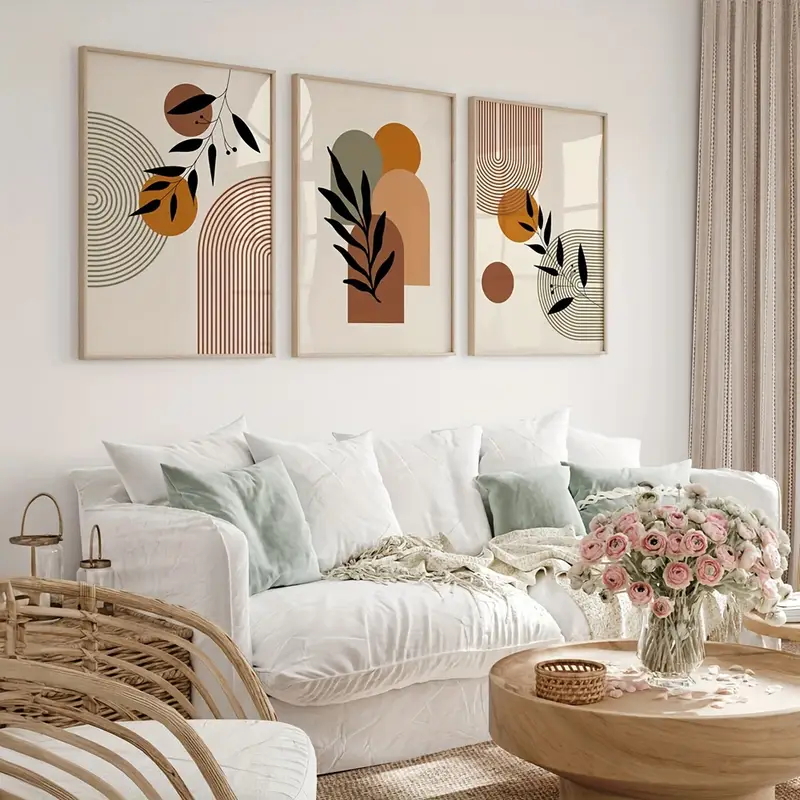 3pcs Bohemian-style Plant Geom - Photography Geometry 评论和价格